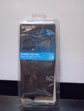 New Unopened Adult Black Speedo Performance Solid Silicone Swim Cap