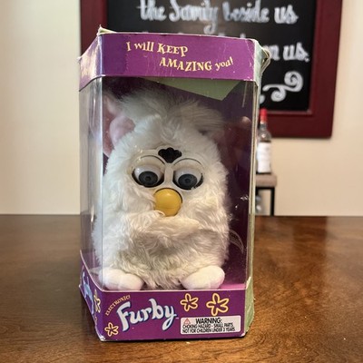 Vintage 1998 Tiger Electronics Furby #70-800 White Snowball Moves No Sound