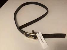 NEW COACH Signature Buckle Cut To Size Reversible Morgan Belt 25 mm