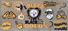 Pittsburgh Steelers DIY Transfer Sticker Cup Wrap For DIY Glasses Bottles