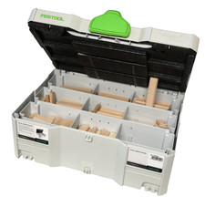 Festool #498204 Beechwood Domino XL Assortment in Systainer T-LOC Box (263 pc)
