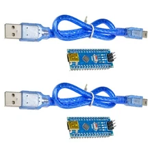 2 Sets Mini USB For Nano V3.0 ATmega328 16M 5V Micro-controller CH340G board HOT