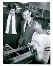 1984 Photo John Kerry Ray Flynn Humphrey Center Kenya Madry Senator Politic 8x10