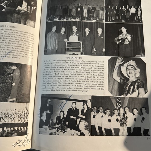 Shingle Year Book 1943 Seattle Wa Ballard High School Hardback - Picture 18 of 23