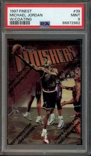 1997 Finest #39 Michael Jordan MINT W/Coating PSA 9 Chicago Bulls 2982