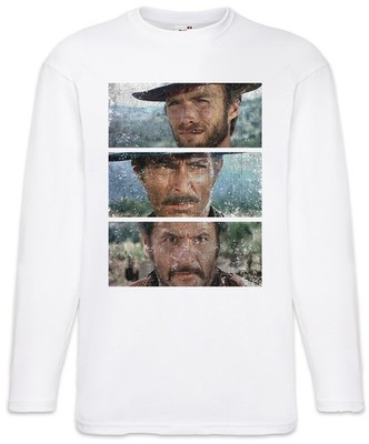 The Good The Bad And The Ugly Langarm T-Shirt Angebot Italo Western Kult USA