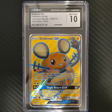 Pokemon 2019 Unbroken Bonds Dedenne GX Full Art Holo 195/214 CGC 10 on eBay