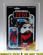 Vintage Kenner Star Wars Carded ROTJ 65 Back-C Nien Nunb Action Figure AFA 75...