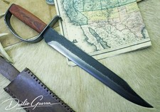 BOWIE KNIFE D-GUARD CARBON STEEL FORGED HANDMADE COWBOY KNIFE