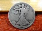 1918-D United States Walking Liberty Half Dollar 50c 90% Silver Coin