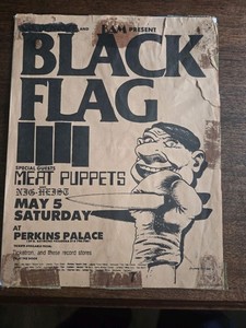Black Flag Vtg Punk Flyer