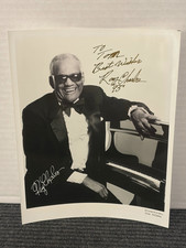 RAY CHARLES Autographed Photo - October 1993 ...