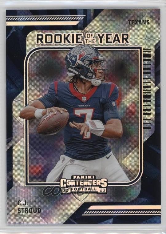 2023 Panini Contenders Rookie of the Year Contenders Silver CJ Stroud #5 11s8