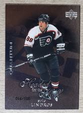 1999-00 Upper Deck Headed for the Hall Quantum Silver Eric Lindros /100 Flyers
