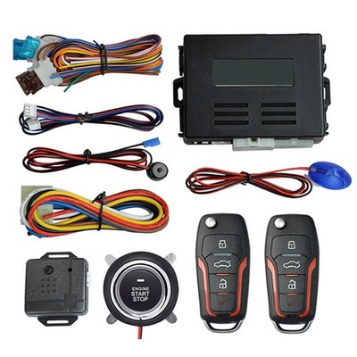Auto Keyless Entry Motor Start Stop Alarm System Drucktaste Remote Auto Smart DE