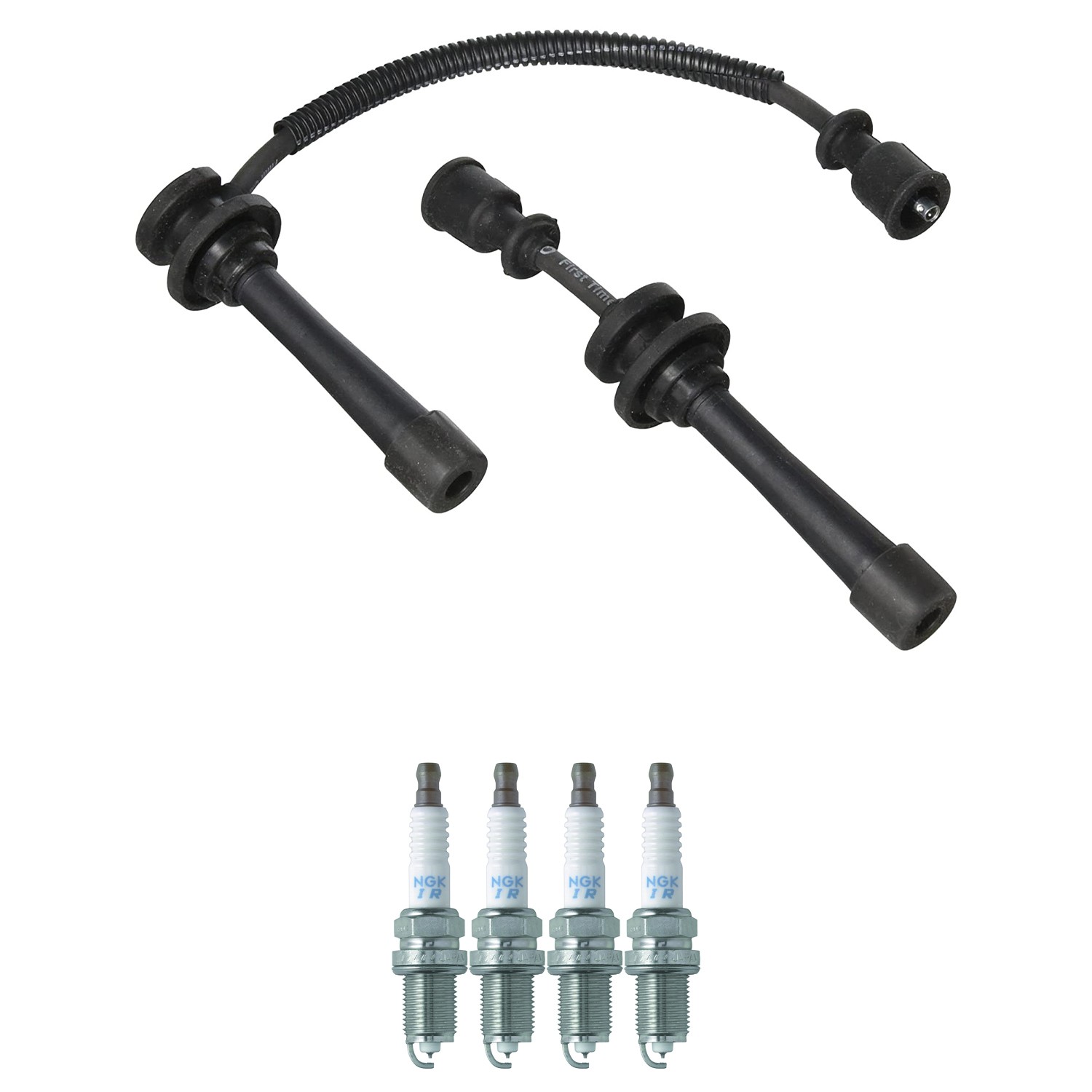 Denso Ignition Wires and NGK Spark Plugs Kit for Kia Sportage 1995-2002 2.0L L4