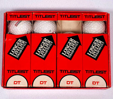 Vintage 11 Golf Balls Titleist DT Acushnet New NOS Factory Box Sleeves w Ad Logo