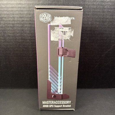 Cooler Master MasterAccessory ARGB GPU Support Bracket, Edge-Lit ARGB Tempered G