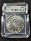 🌟 1986 American Eagle 1 oz .999 Silver Bullion Coin ICG MS69+