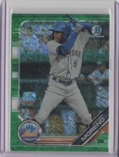 2019 Bowman Chrome Prospects Green Shimmer Refractor #BCP197 Hansel Moreno 25/99
