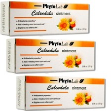 3 Calendula Ointment Natural Antibacterial Cuts Burns Cold Sores Acne PhytoLab