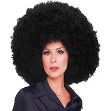 Super Afro Wig Disco Clown Fancy Dress Up Halloween Costume Accessory 3 COLORS