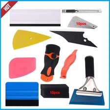Window Tint Tools Set Car Film Tinting Scraper Squeegee Vinyl Wrap Install 