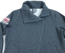 Large Ariat International Women's Jacket Ariat USA asymmetrical zipper gray