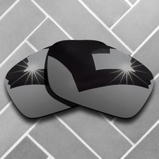 Polarized Black Chrome Mirrored Replacement Lenses for-Oakley Fuel Cell Sunglass