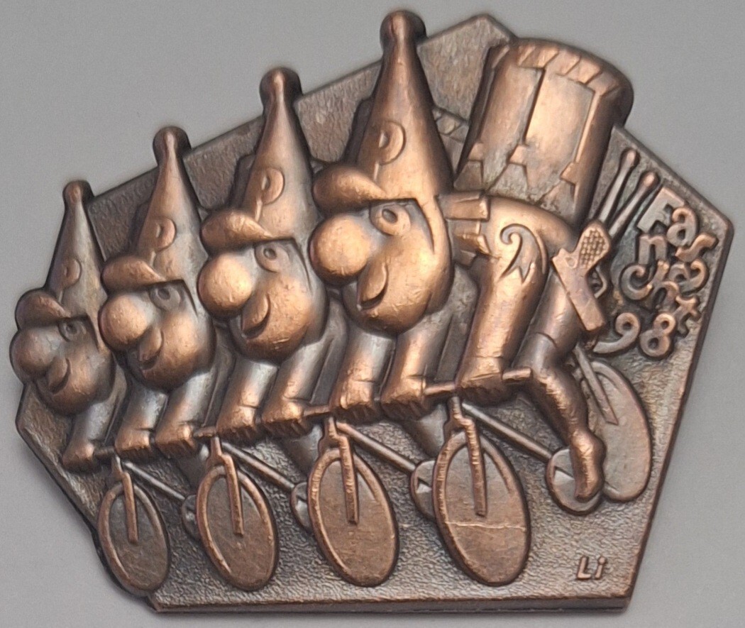 Rene Felix Muller Basel Pin Brooch Vintage Carneval Fasnacht 1998