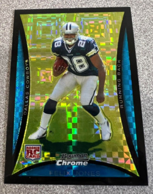 FELIX JONES Dallas Cowboys 2008 Bowman Chrome #BC70 X-Fractor Rookie RC #067/250
