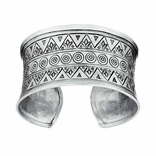 Bracelet Jonc Ajustable En Argent 999 Karen Hill Tribe - Gravures Détaillées - Neuf étiqueté