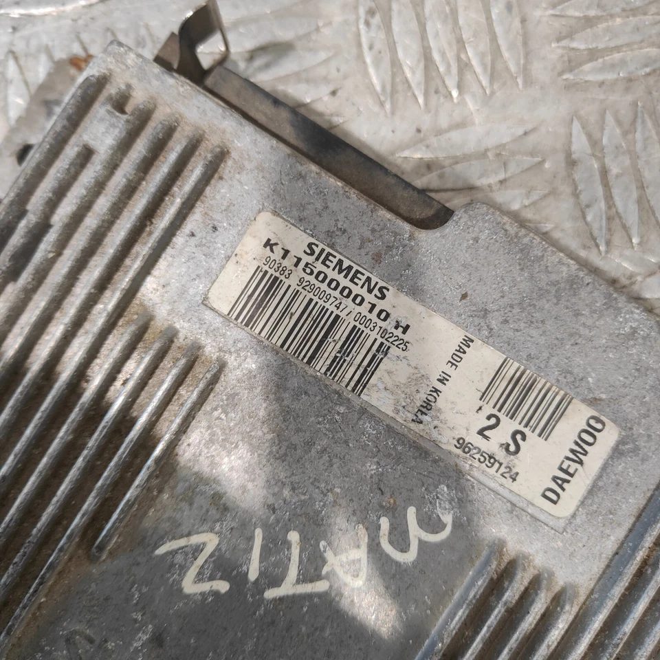 2001 DAEWOO MATIZ 0.8 ENGINE CONTROL UNIT ECU 96259124 - Image 3 of 3