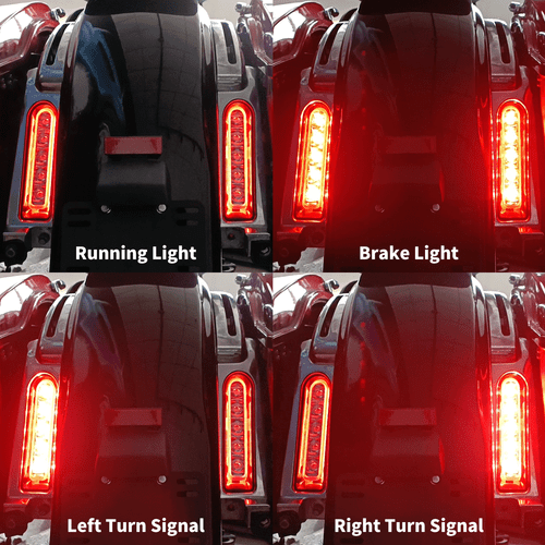 Smoke LED Saddlebag Support Side Filler Light Fit For Harley Touring Glide 14-23 - Picture 2 of 19