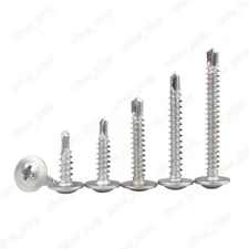 M4.2 M4.8 410 Stainless Steel Phillips Truss Washer Head Self Drilling Screws