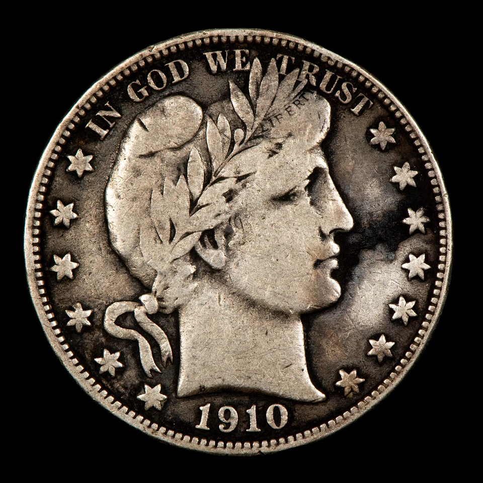 1910-S 50c Barber Silver Half Dollar - VF Dets - SKU-H3035 - Image 3 of 4