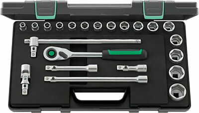 Stahlwille SOCKET SET QUICKRELEASE 1/2'' 96031480 Set with  22 Psc. 52/16/6QR KN