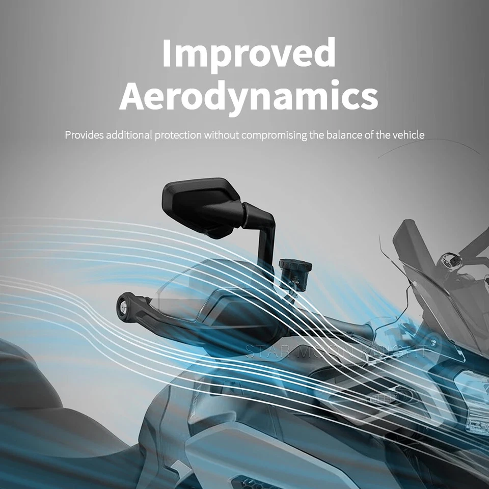 Extensiones de guardamanos ABS parabrisas para Triumph Tiger 1200 GT 2022 - Foto 3 de 4