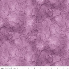 YARD ~ Swirls On Violet, Blender By Riley Blake $3.99 Ships ANY Amount Of Fabric