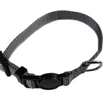 Grey/Gray Pet Collar for Small Cats/Dogs, New Easy Breakaway Adjustable Size