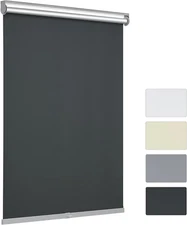 Cordless & Blackout Roller Shade, Room Darkening Rolled up Shade, Fabric Window