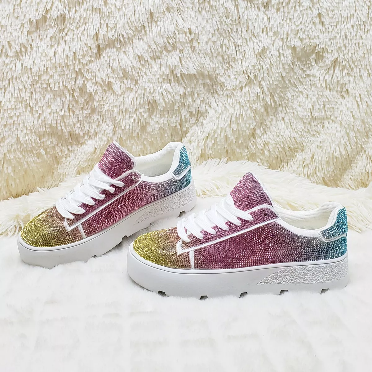 Rhinestone sneakers deals