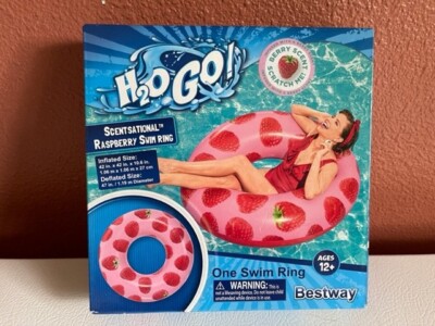 Price Drop-H2O GO! Scentsational Raspberry Swim Ring 42 in. x 42 in. x 10.6 in