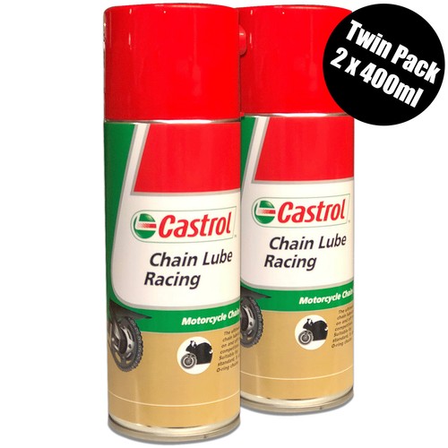 Castrol Motorcycle Chain Lube Motorbike Racing Spray Aerosol Oil 2 x