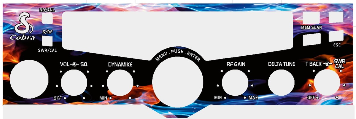 Cobra 29 LX CB Radio Face Plate Decal Any Design/Color