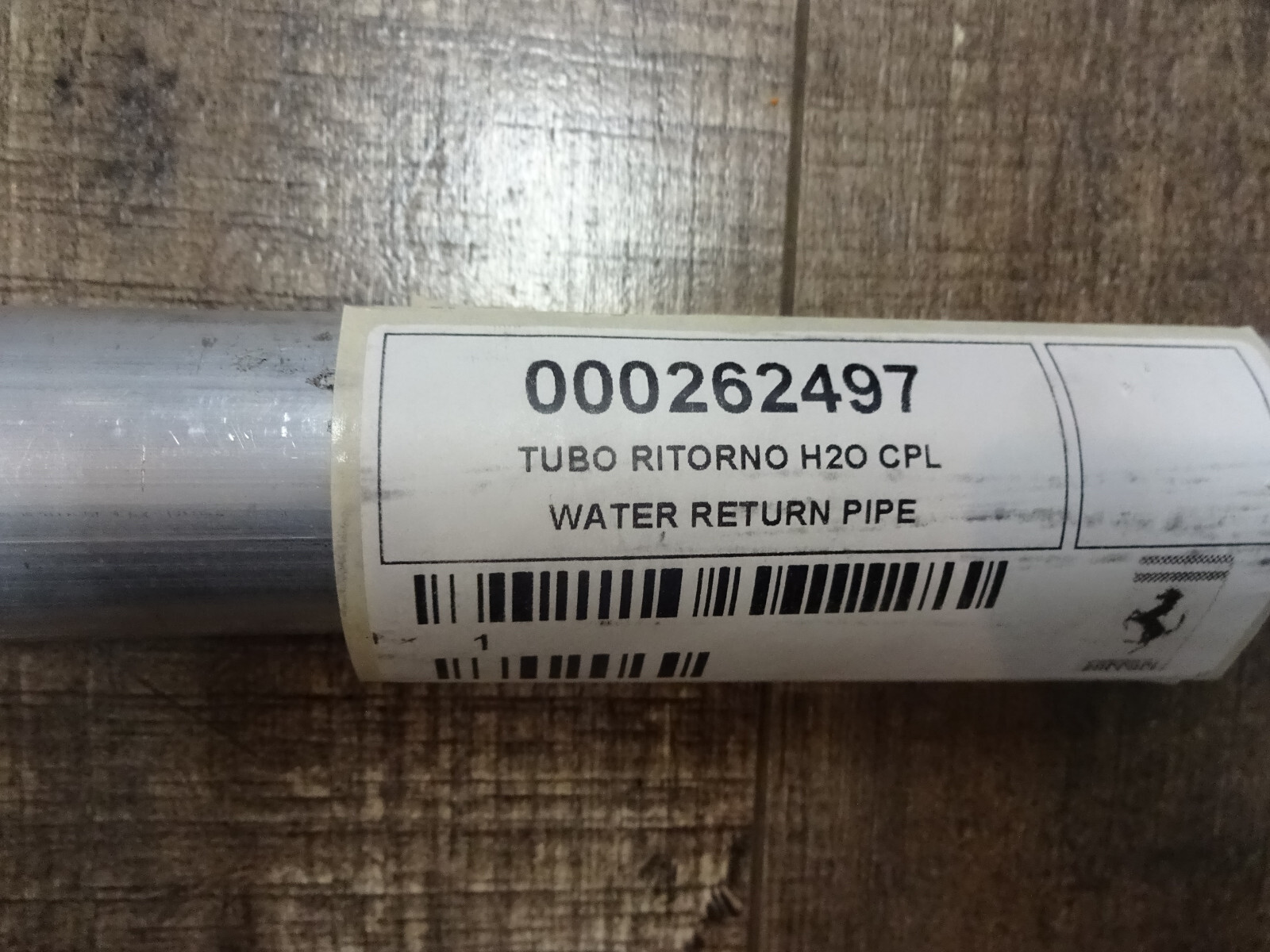 Ferrari 458 Water Return Pipe P/N 262497