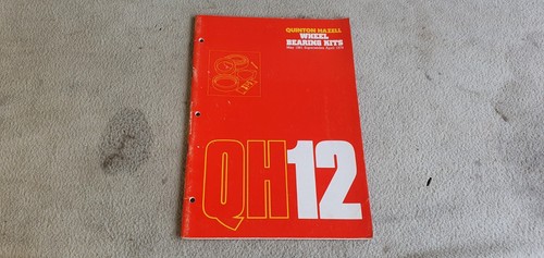 Original Original Quinton Hazel Radlagersatz Teilekatalog Liste QH12 ♻️