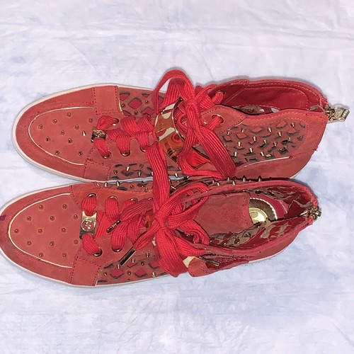 Women Michael Kors Sneakers Size(7) Color Red - Picture 11 of 15