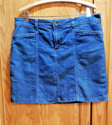 GNW Indigo Women's Size 8 Blue Med Wash Denim Skirt