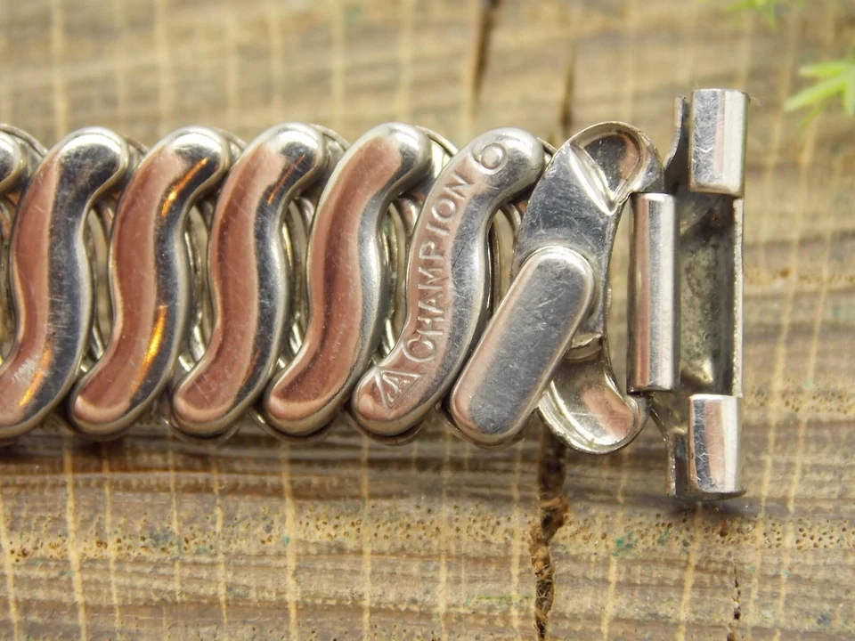 Correa de reloj vintage JB Champion 16 mm pulsera de expansión llena de oro de segunda mano Foto 3 de 4